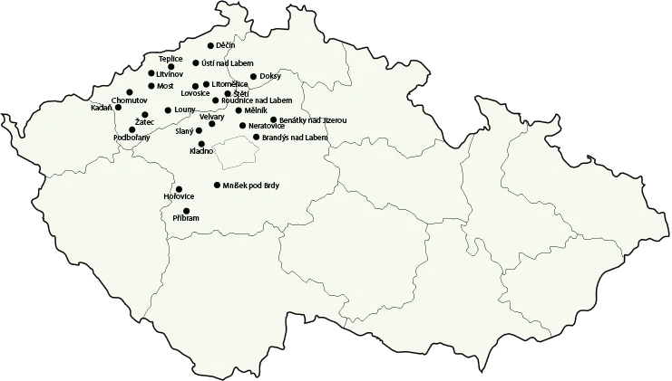Mapa rozvážek